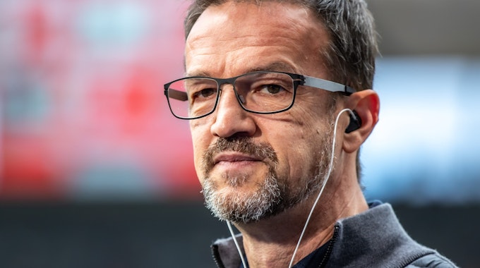 Fredi Bobic, Geschäftsführer von Hertha BSC, gibt ein Interview.