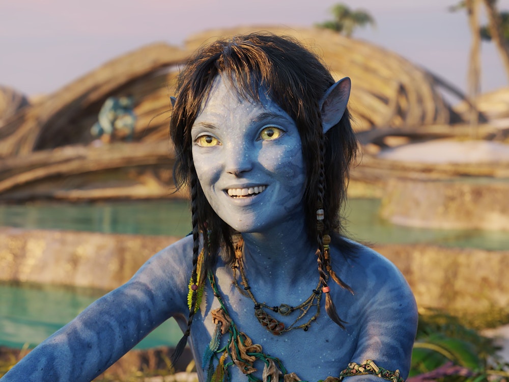 Sigourney Weaver als Kiri in einer Szene des Films "Avatar 2: The Way Of Water" (undatierte Filmszene).