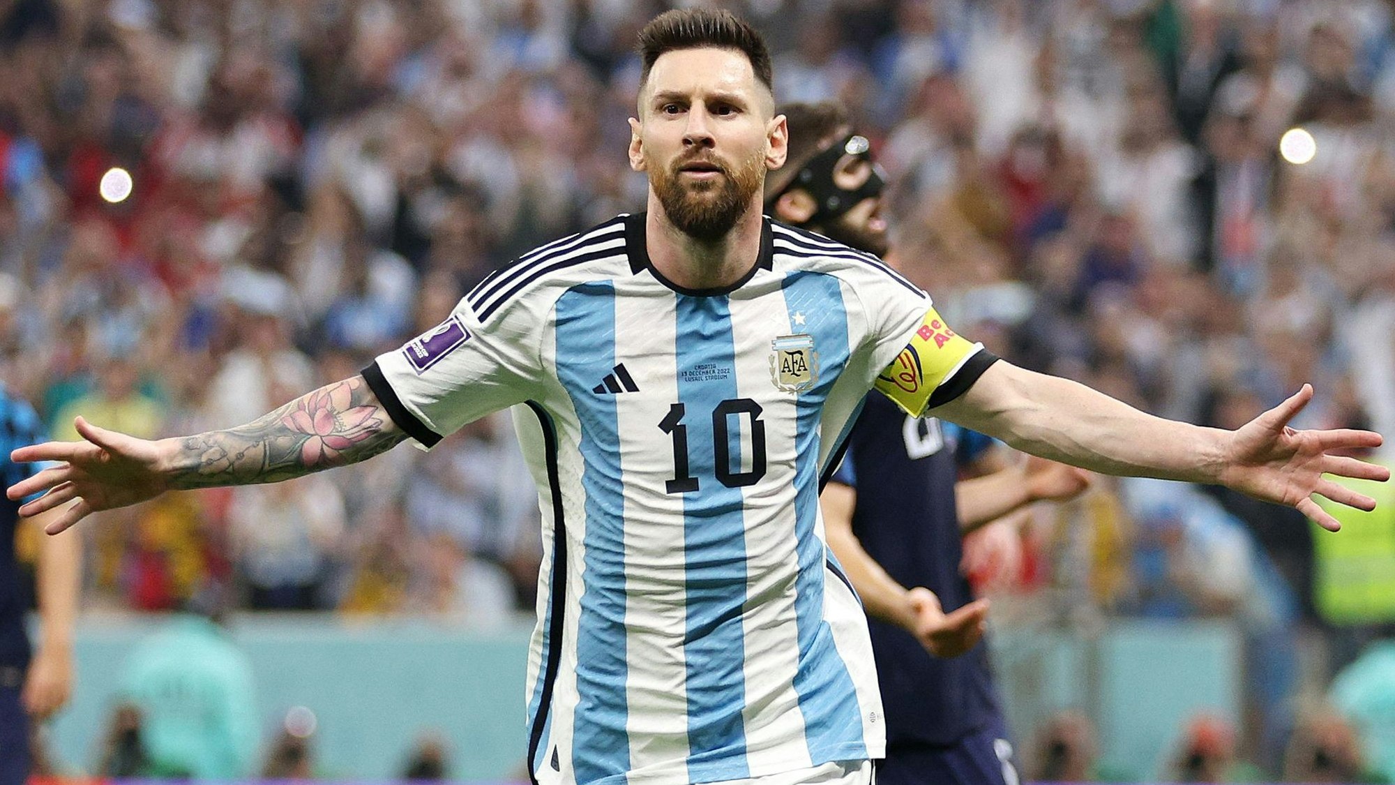 Lionel Messi jubelt nach seinem Tor zum 1:0