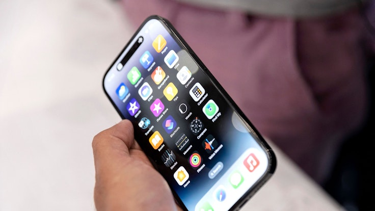 Das neue iPhone 14 bei der Vorstellung am 7. September 2022.