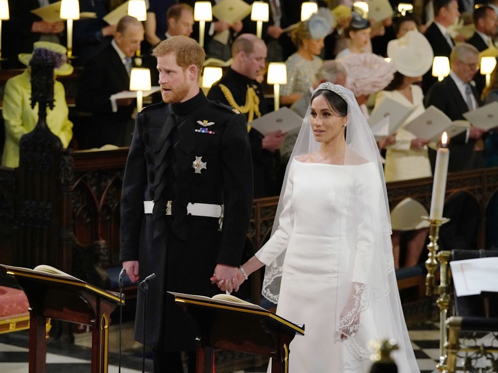 Prinz Harry und Meghan bei ihrer Trauung.