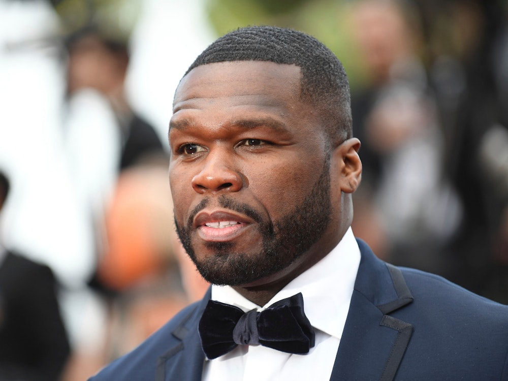 US-Rapper Curtic „50 Cent“ Jackson im Mai 2018 bei der Premiere des Films „Solo: A Star Wars Story“ im Rahmen des 71. Filmfestivals in Cannes