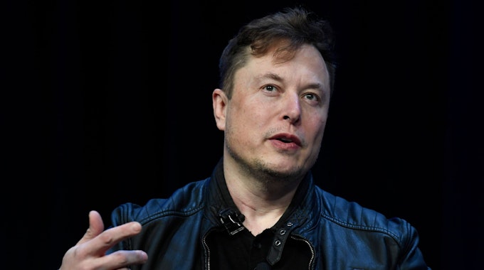 Elon Musk spricht auf der SATELLITE-Konferenz und -Ausstellung.&nbsp;