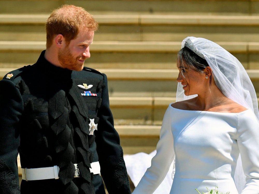Prinz Harry und Meghan Markle nach ihrer Hochzeit.