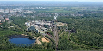 Luftbild vom RWE-Gelände Wachtberg in Frechen.