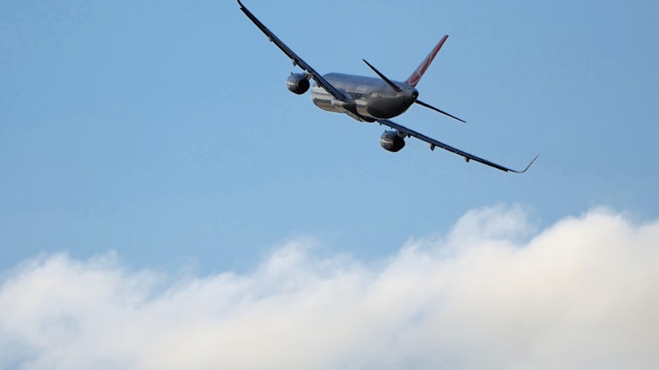 Ein Flugzeug A 321-231 der Fluggesellschaft Turkish Airlines startet vom Flughafen Berlin-Brandenburg „Willy Brandt“.