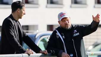 Steffen Baumgart und Sportchef Christian Keller haben den Kader geplant, mit dem der Trainer nun den Rest der Saison bestreiten muss.