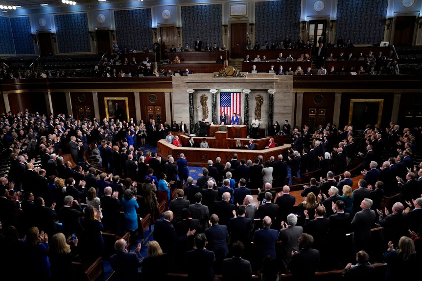 Wolodymyr Selenskyj, Präsident der Ukraine, spricht bei einer gemeinsamen Sitzung des Kongresses auf dem Capitol Hill in Washington.
