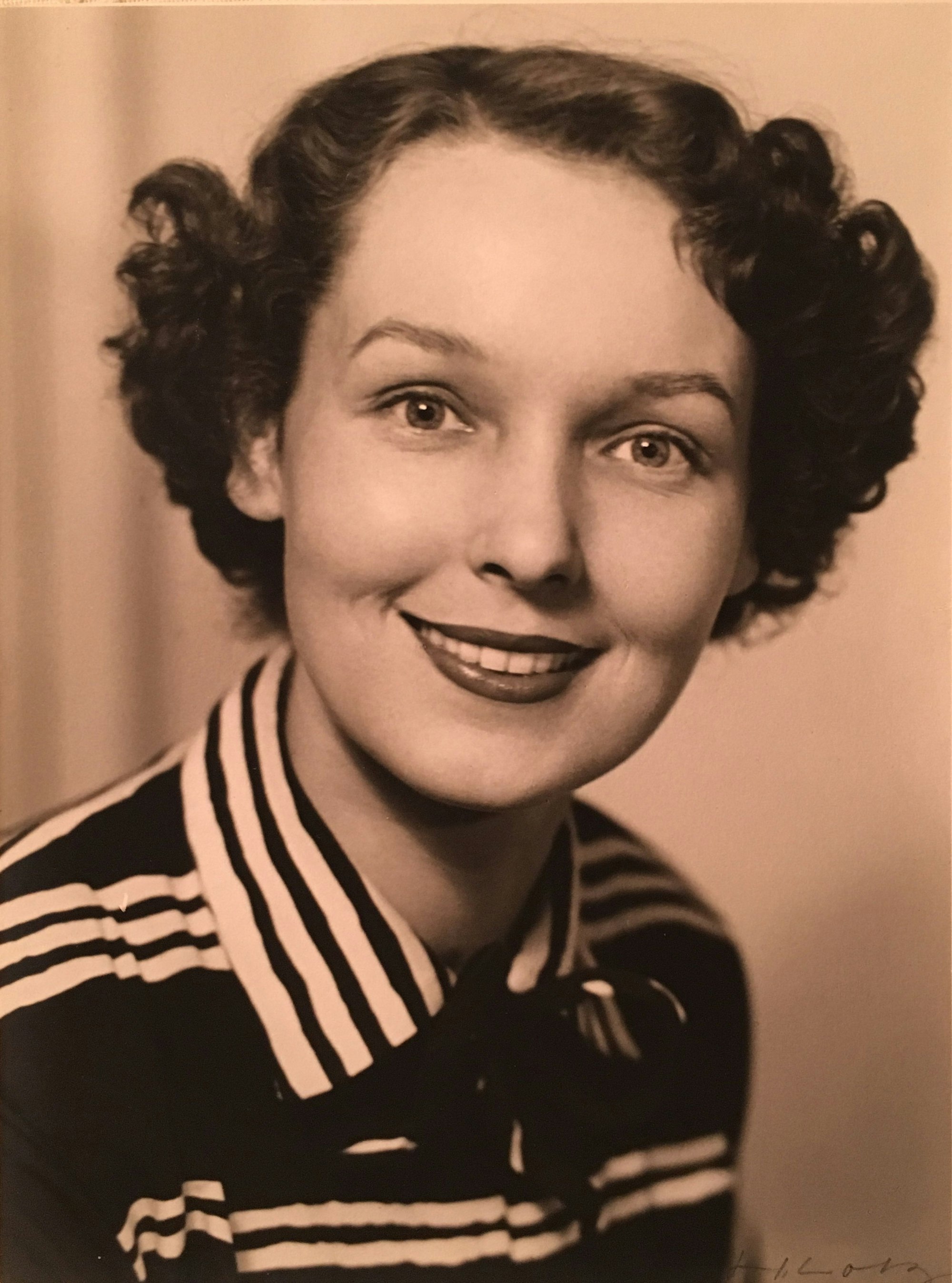 Hannemarie Valder als junge Frau in den 50ern.
