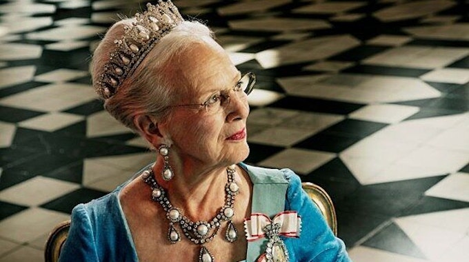 Offizielles Porträt von Königin Margrethe II. von Dänemark, das anlässlich ihres 50. Thronjubiläums am 14.01.2022 veröffentlicht wurde