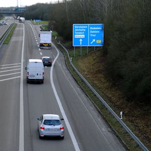 Das Ausbauende der Autobahn 1 A1 bei Nettersheim-Tondorf, Abfahrt Blankenheim