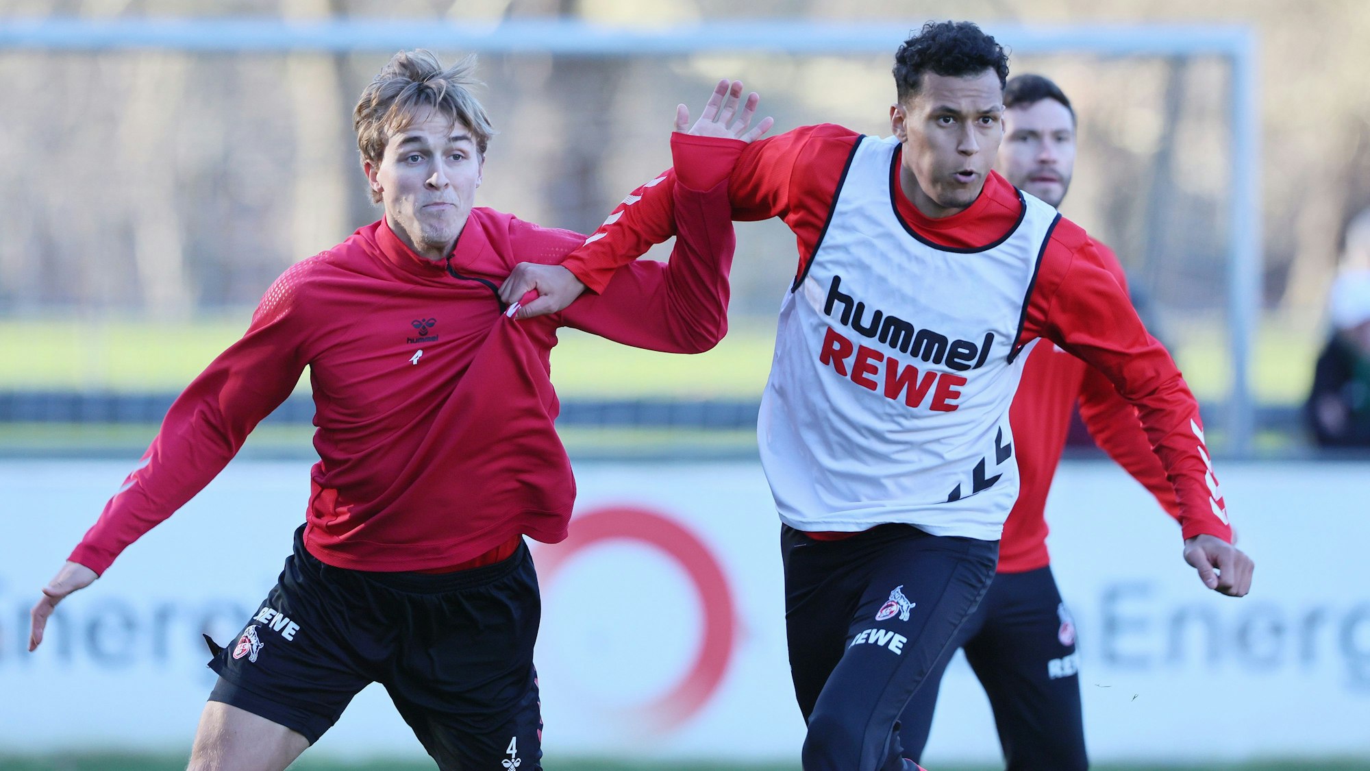 1. FC Köln, Training, von links:Timo Hübers,  Davie Selke (1. FC Köln)