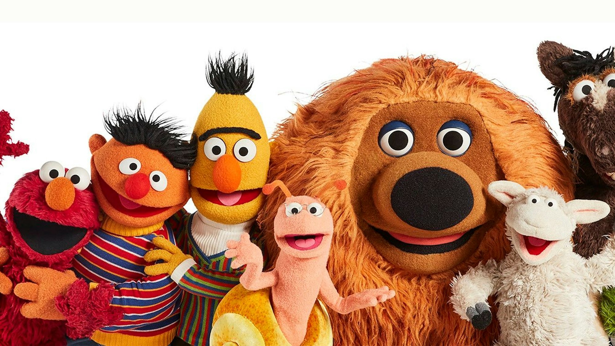Elmo, Ernie, Bert und Samson aus der deutschen Sesamstraße