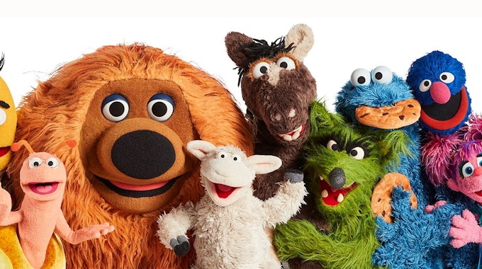 Elmo, Ernie, Bert und Samson aus der deutschen Sesamstraße