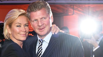 Stefan und Claudia Effenberg posieren in Berlin auf der Party nach der Verleihung des 6. Mira Awards.