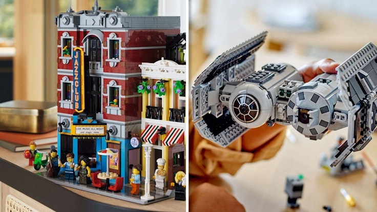 Lego Jazzclub und der Star Wars Tie Bomber in den Lego Neuheiten Januar 2023.