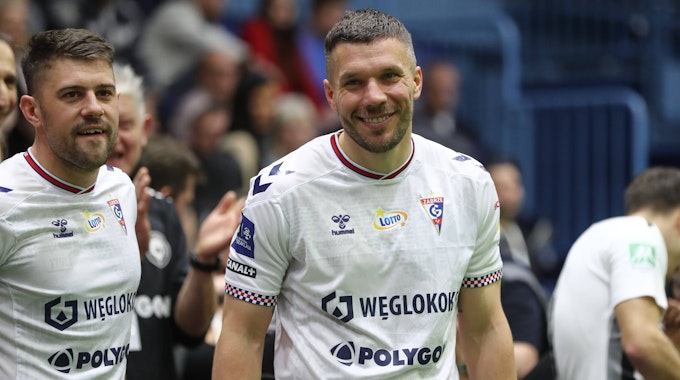 Lukas Podolski beim Schauinsland Reisen Cup im Trikot von Górnik Zabrze.&nbsp;
