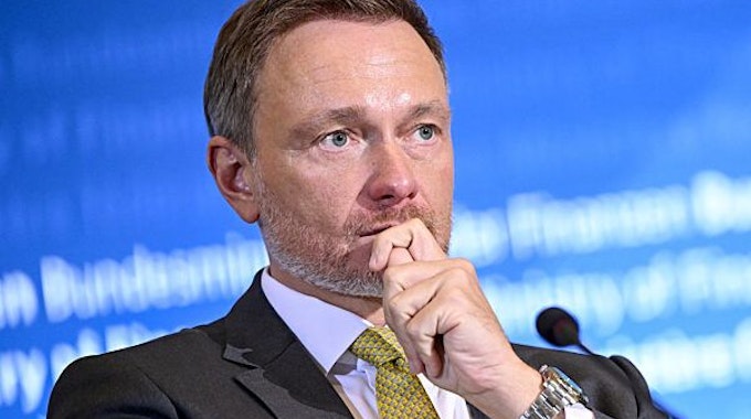 Bundesfinanzminister Christian Lindner bei einer Pressekonferenz im Dezember 2022.