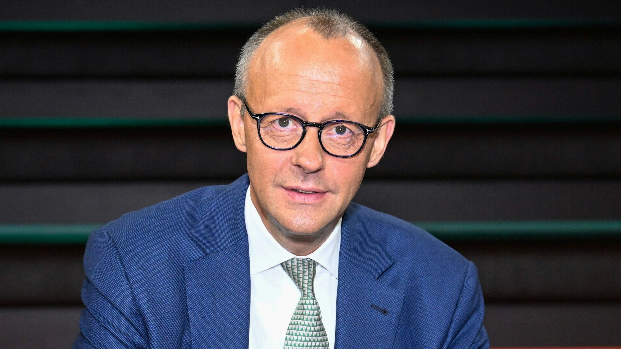 Friedrich Merz im Studio der ZDF-Talkshow „Markus Lanz“. Der Auftritt des CDU-Chefs sorgte am Dienstagabend für Wirbel.