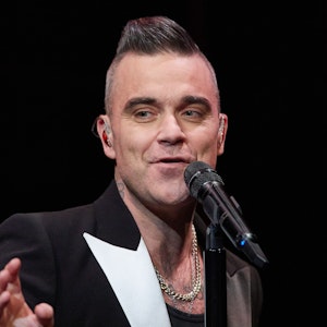 Der englische Sänger Robbie Williams