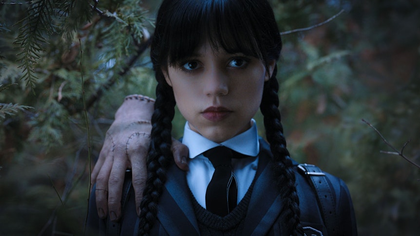 Jenna Ortega als Wednesday Addams in der Netflix-Serie „Wednesday“.