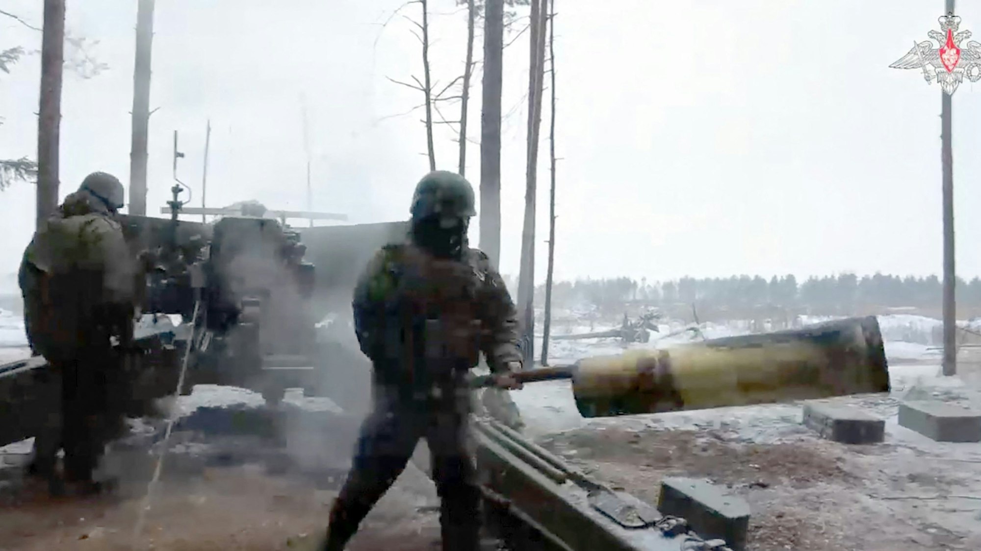 Russische Streitkräfte nehmen an einer gemeinsamen militärischen Übung mit der belarussischen Armee teil.