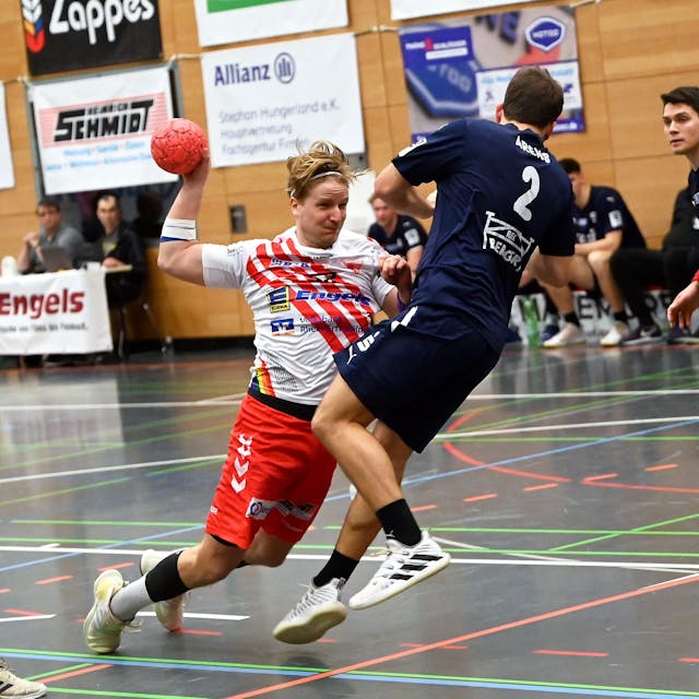 14.01.2023, Handball-Longericher SC köln-Gladbeck

links: Joscha Rinke (Longerich)

Foto: Uli Herhaus