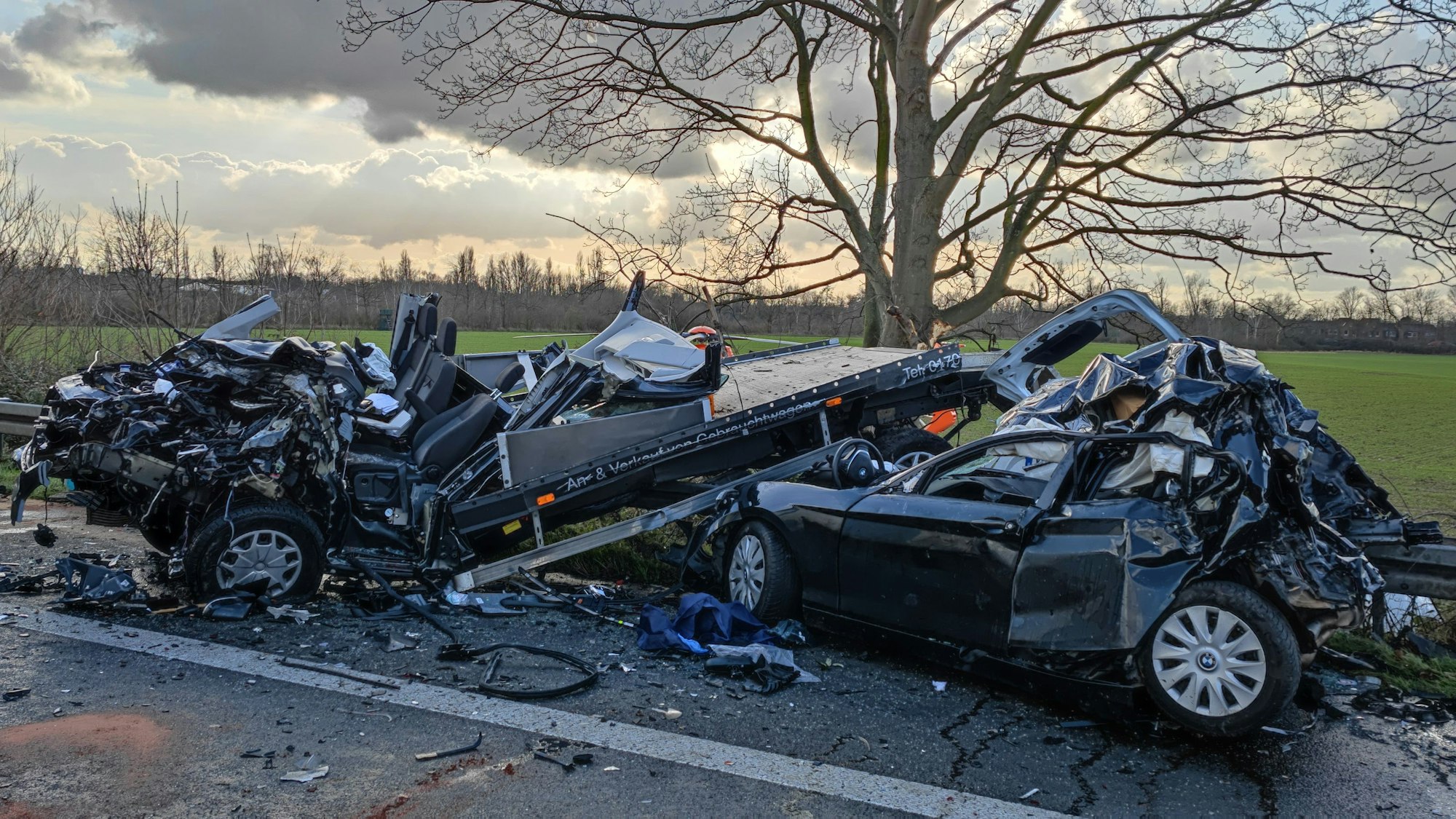 Schwerer Unfall auf der A57 am 17. Januar.