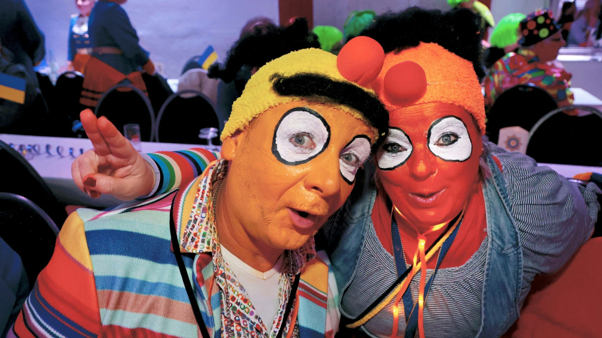 Michael und Sabine Beier in ihren Kostümen als Ernie & Bert.