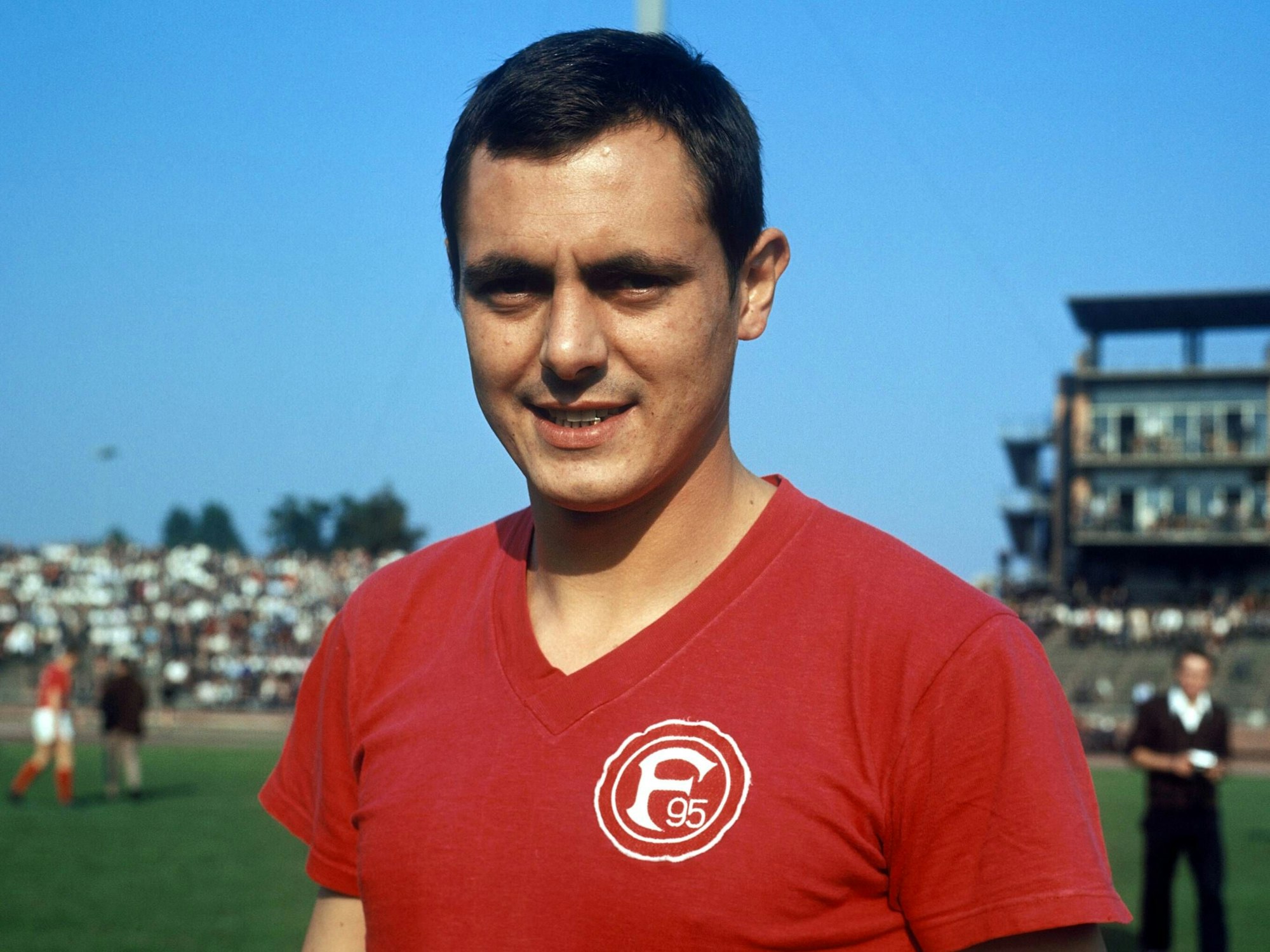 Peter Meyer bei der Teamvorstellung von Fortuna Düsseldorf vor der Saison 1966/67. (Foto: 27.08.1966)