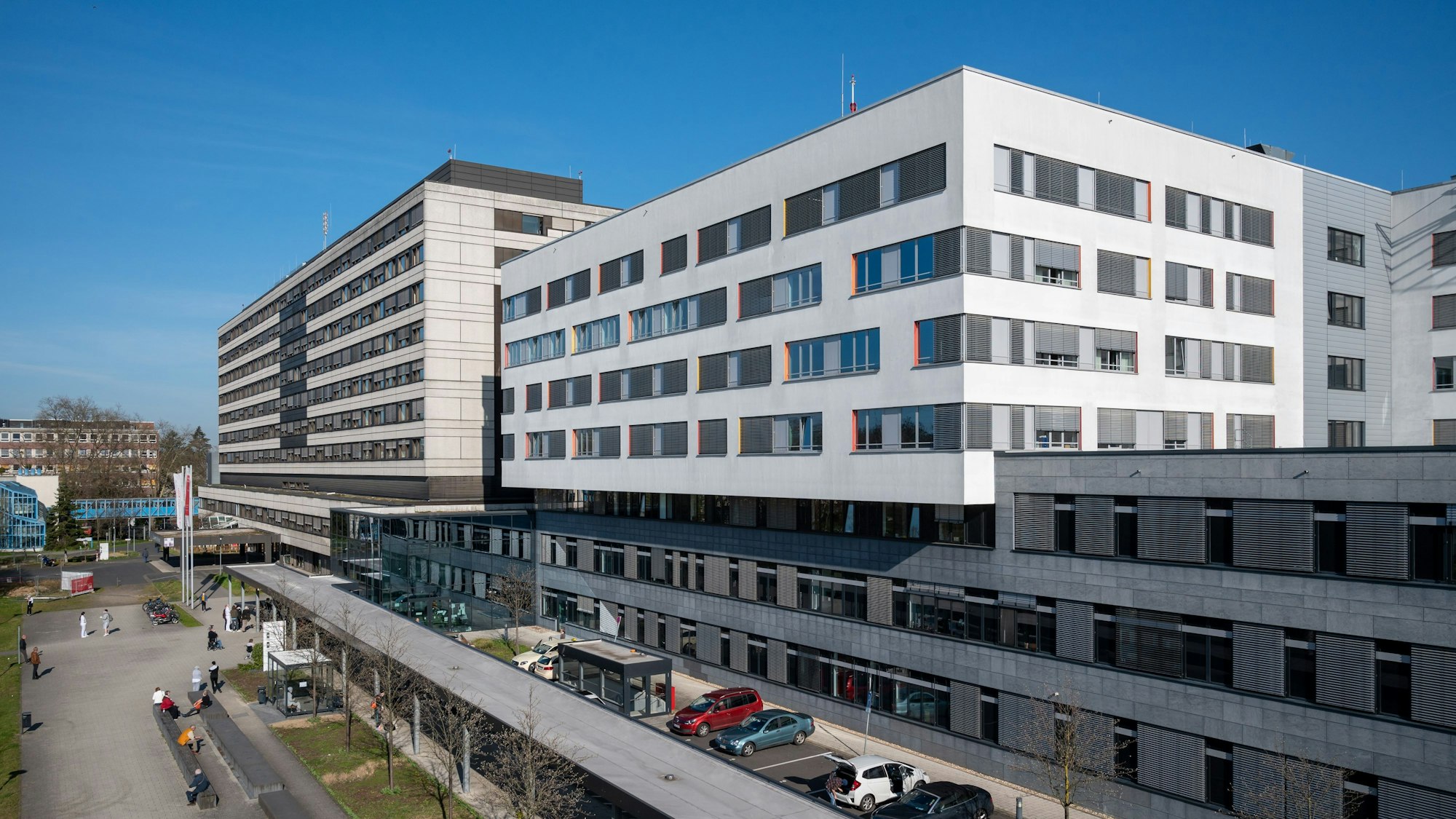 Das Bild zeigt das Gelände der Kliniken in Köln-Merheim.