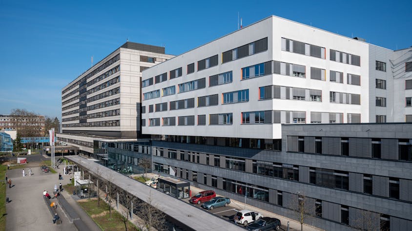 Das städtische Krankenhaus in Merheim.