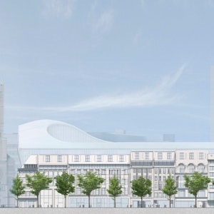 Entwurf des Calatrava-Hauses an der Kö