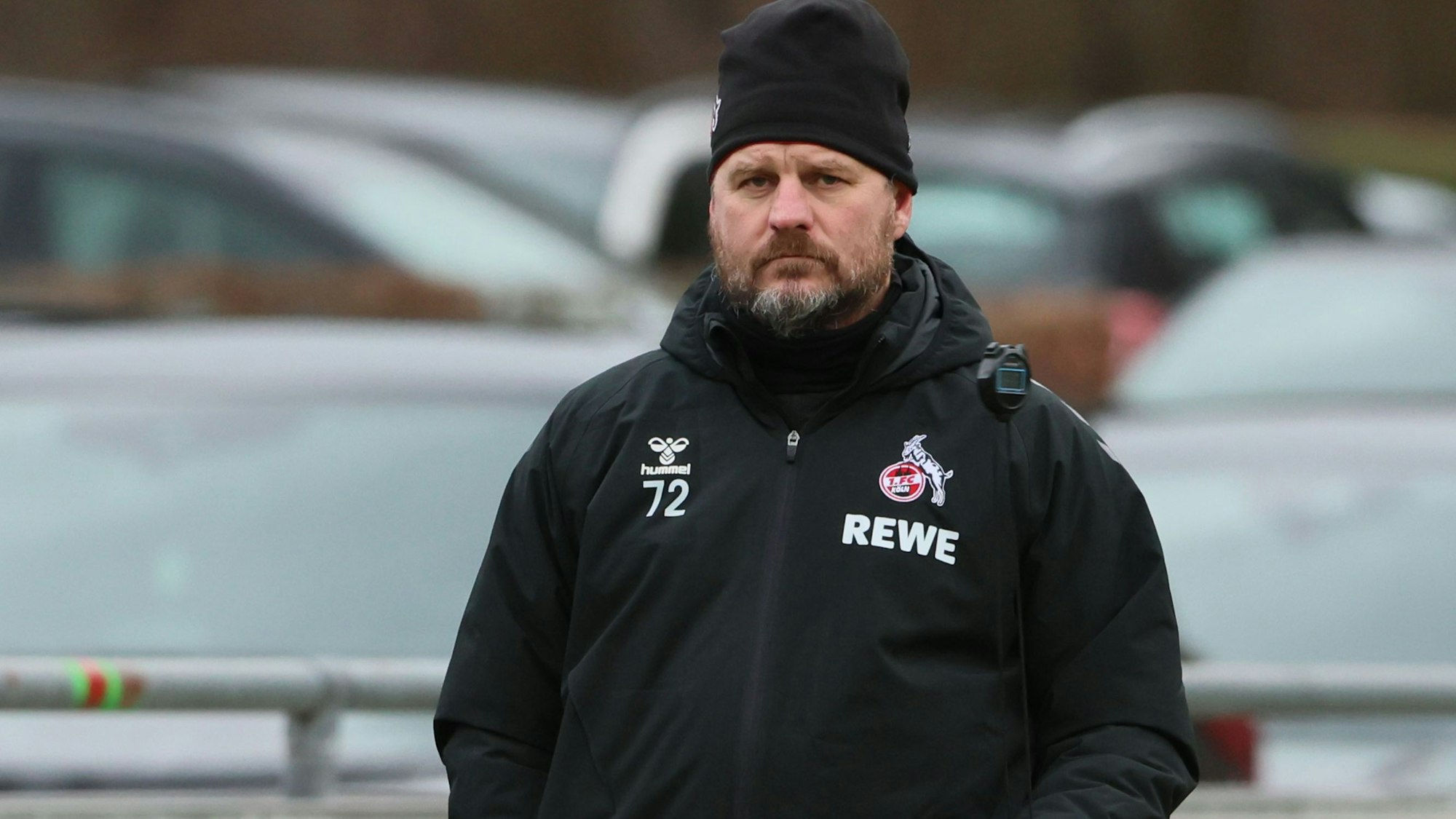 Steffen Baumgart leitet das FC-Training.