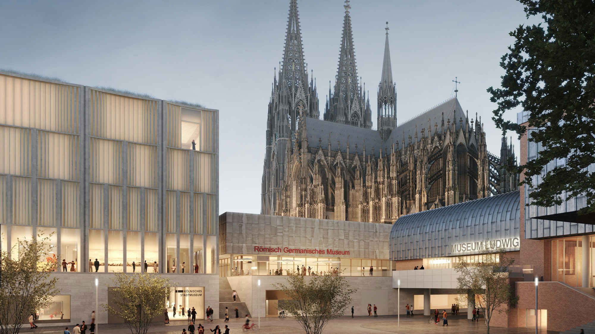 Die Visualisierung zeigt, wie die „Historische Mitte“ Kölns mal aussehen sollte.
