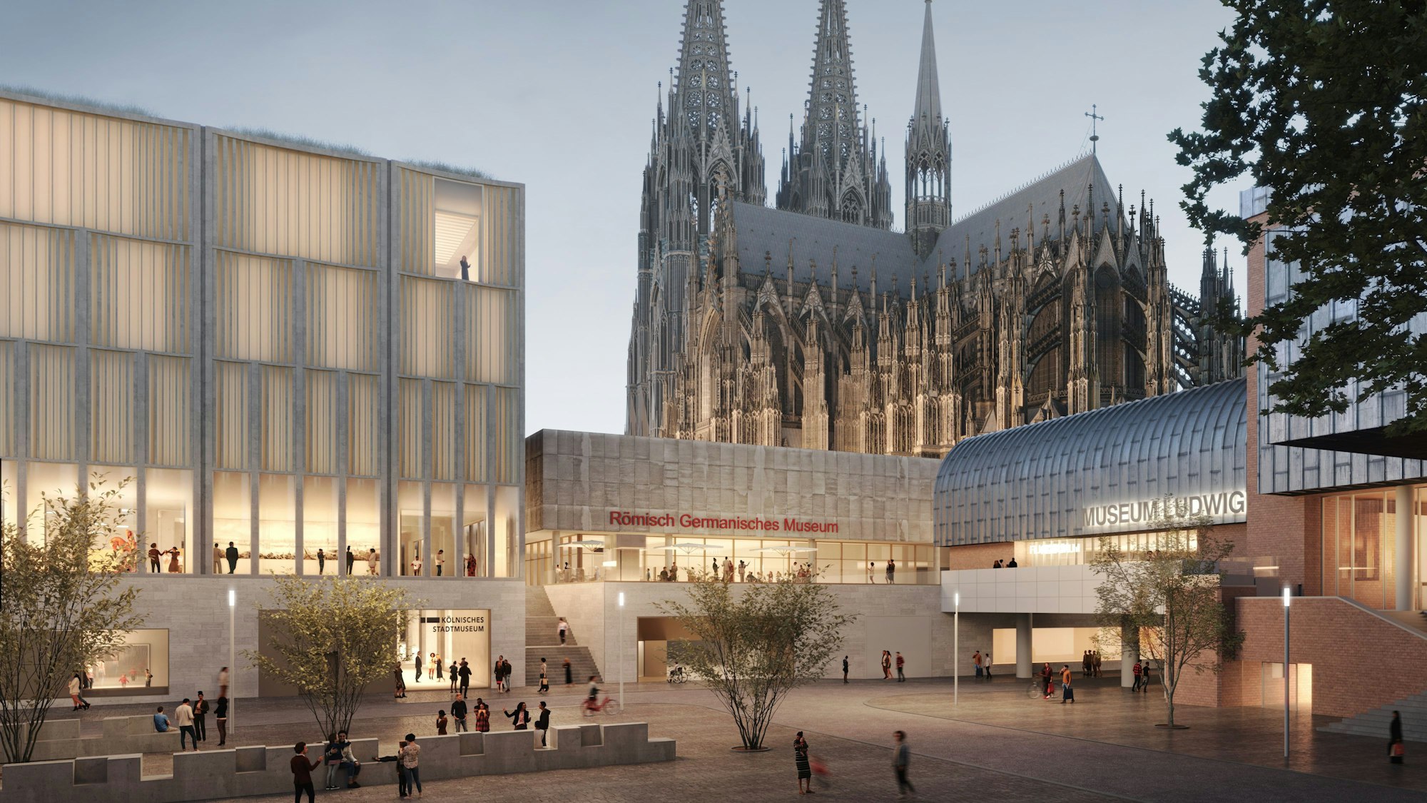 Die Visualisierung zeigt, wie die Historische Mitte Kölns in wenigen Jahren aussehen soll.
