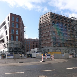 Der neue Gebäudekomplex „Ovum“ an der Ecke Stolberger/Eupener Straße.