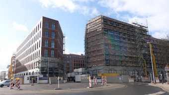 Der neue Gebäudekomplex „Ovum“ an der Ecke Stolberger/Eupener Straße.