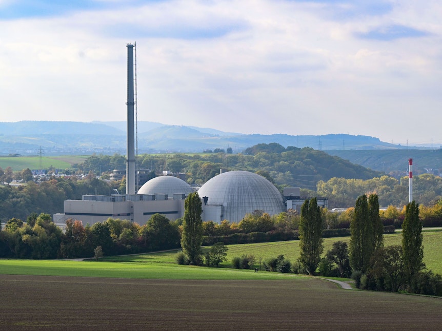 Das Atomkraftwerk Neckarwestheim im Oktober 2022.