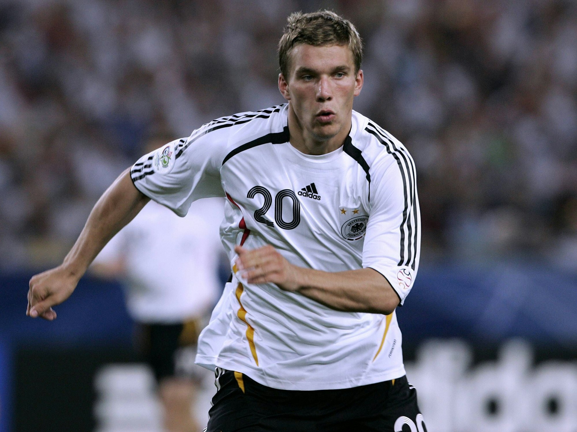 Lukas Podolski bei der WM 2006.