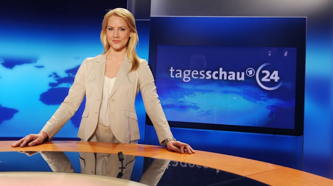 Judith Rakers moderiert seit 2005 die „Tagesschau“ in der ARD. (Archivbild)