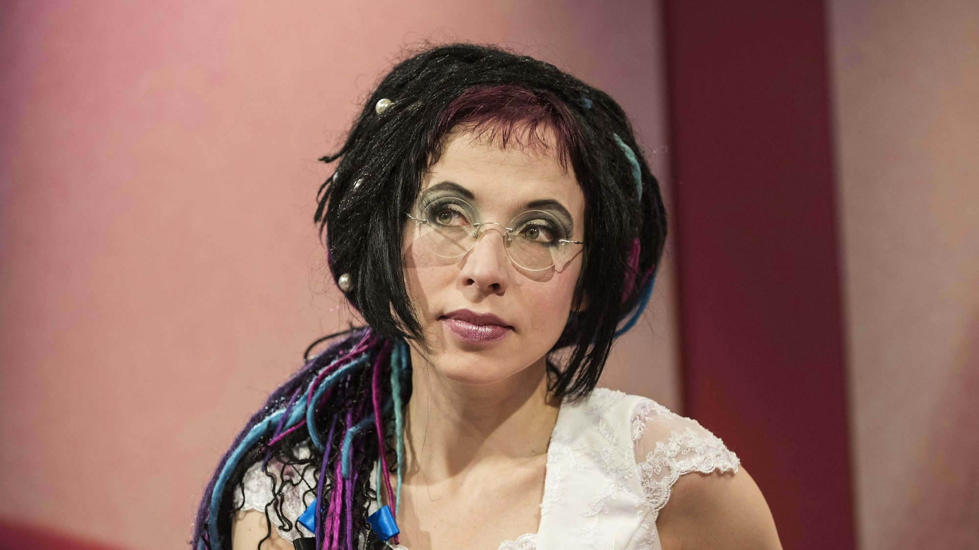Die finnisch-estnische Autorin Sofi Oksanen auf der Frankfurter Buchmesse 2014.
