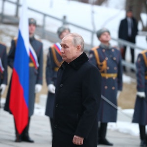 Wladimir Putin in Wolgograd