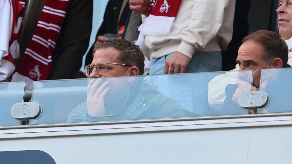 RB-Boss Max Eberl verfolgte das Spiel gegen den 1. FC Köln am Samstag (4 Februar 2023) aus der Geißbock-Loge.
