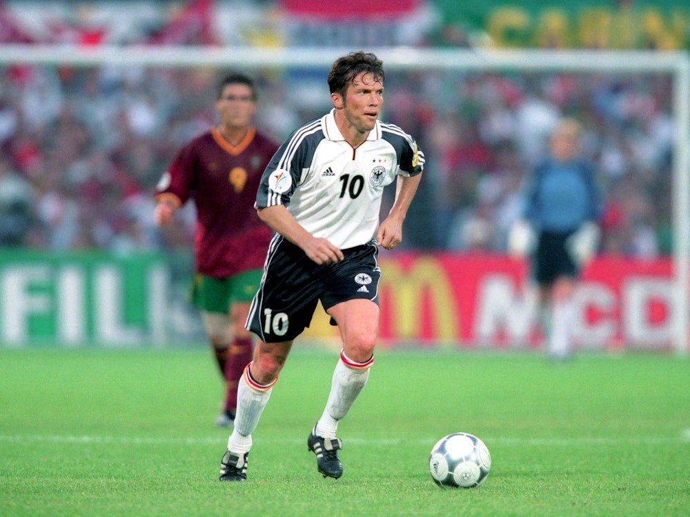 Lothar Matthäus für Deutschland am Ball.