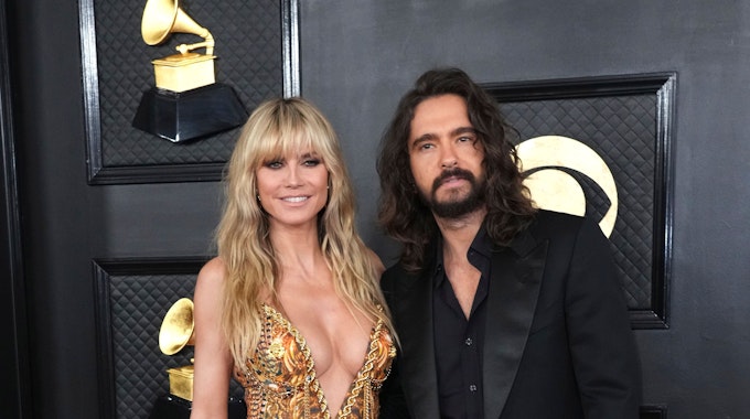 Heidi Klum und Tom Kaulitz kommen zur Verleihung der 65. Grammy Awards.