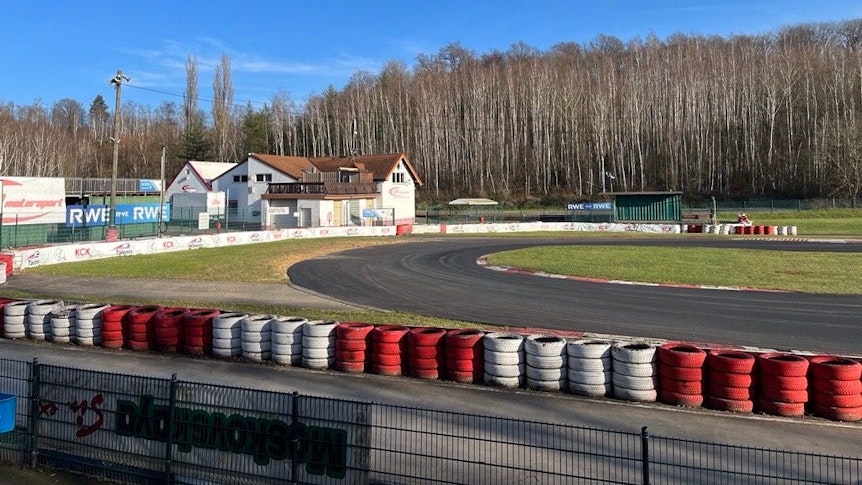 Ein Blick auf die Kartbahn des Michael Schumacher Kart-Clubs in Kerpen.