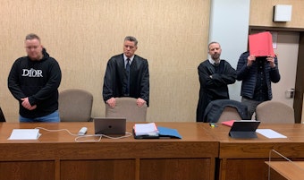 Die Angeklagten vor Gericht