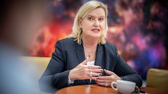 Eva Högl (SPD), Wehrbeauftragte des Deutscher Bundestag, aufgenommen bei einem Interview mit der dpa Deutsche Presse-Agentur. (Archivbild)