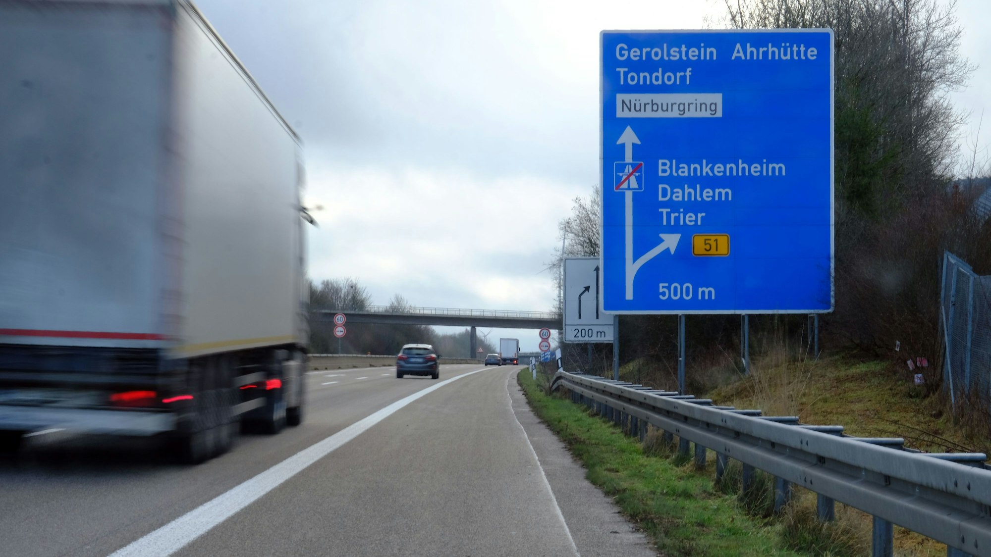 Derzeit endet die A1 bei Blankenheim.